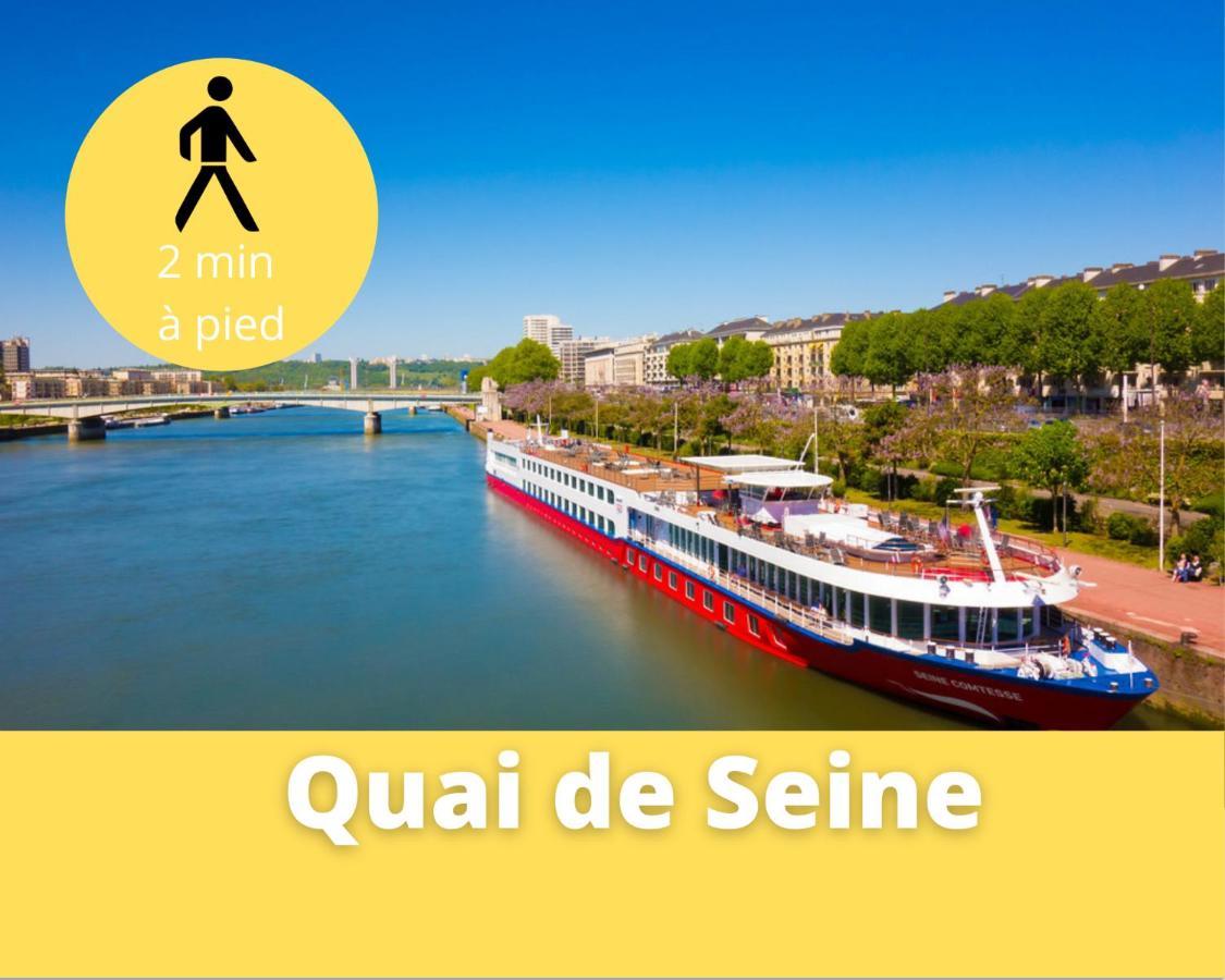 4 People+Free Street Parking+Cosy Centre Ville Apartment Rouen Luaran gambar