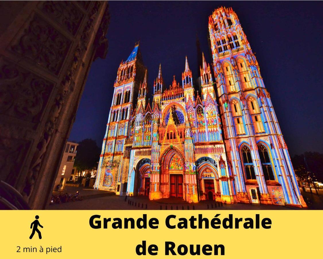 4 People+Free Street Parking+Cosy Centre Ville Apartment Rouen Luaran gambar